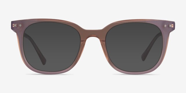 Kaleidoscope Iridescent Purple AcetateEyeglass Frames from EyeBuyDirect, with Tinted Lenses