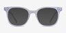 Kaleidoscope Iridescent Clear AcetateEyeglass Frames from EyeBuyDirect, with Tinted Lenses