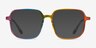 Bright Rainbow PlasticEyeglass Frames from EyeBuyDirect, with Tinted Lenses