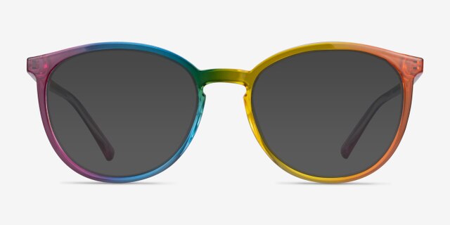 Joyful Rainbow PlasticEyeglass Frames from EyeBuyDirect, with Tinted Lenses