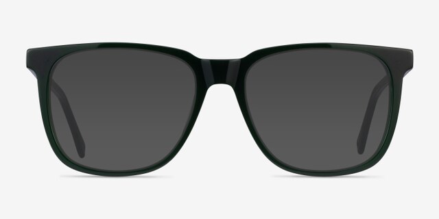 Latitude Green AcetateEyeglass Frames from EyeBuyDirect, with Tinted Lenses