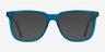 Latitude Clear Blue AcetateEyeglass Frames from EyeBuyDirect, with Tinted Lenses