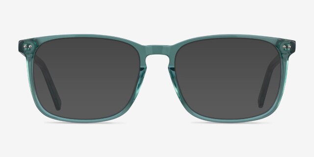 California Clear Green AcetateEyeglass Frames from EyeBuyDirect, with Tinted Lenses