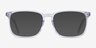 California Clear AcetateEyeglass Frames from EyeBuyDirect, with Tinted Lenses