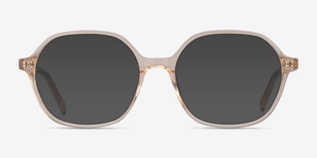 Pigment Clear Yellow AcetateEyeglass Frames from EyeBuyDirect, with Tinted Lenses