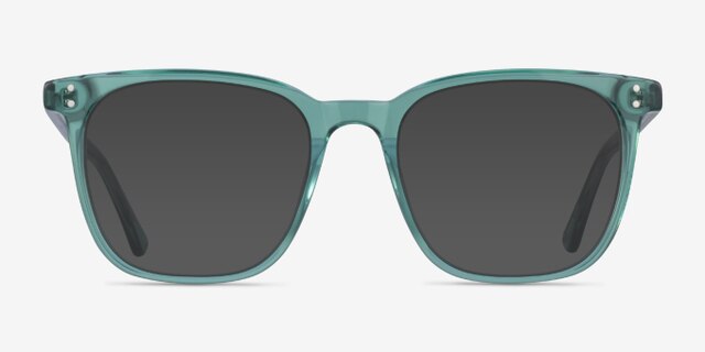 Boreal Clear Green AcetateEyeglass Frames from EyeBuyDirect, with Tinted Lenses