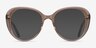 Peony Clear Brown AcetateEyeglass Frames from EyeBuyDirect, with Tinted Lenses