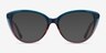 Destin Blue Burgundy AcetateEyeglass Frames from EyeBuyDirect, with Tinted Lenses