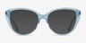 Destin Clear Blue AcetateEyeglass Frames from EyeBuyDirect, with Tinted Lenses