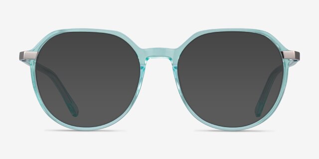 Niagara Clear Green AcetateEyeglass Frames from EyeBuyDirect, with Tinted Lenses