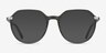 Niagara Clear Khaki Green AcetateEyeglass Frames from EyeBuyDirect, with Tinted Lenses