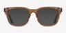 Adriatic Clear Brown AcetateEyeglass Frames from EyeBuyDirect, with Tinted Lenses
