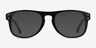 Galveston Dark Blue Striped AcetateEyeglass Frames from EyeBuyDirect, with Tinted Lenses