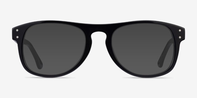 Galveston Black AcetateEyeglass Frames from EyeBuyDirect, with Tinted Lenses