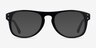 Galveston Black AcetateEyeglass Frames from EyeBuyDirect, with Tinted Lenses