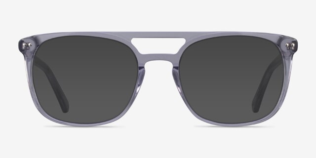 Eclipse Clear Gray AcetateEyeglass Frames from EyeBuyDirect, with Tinted Lenses