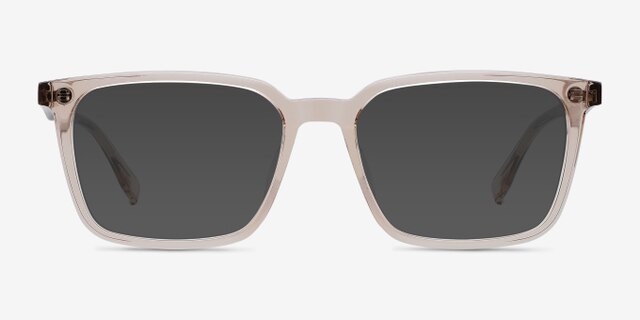 Basic Champagne AcetateEyeglass Frames from EyeBuyDirect, with Tinted Lenses