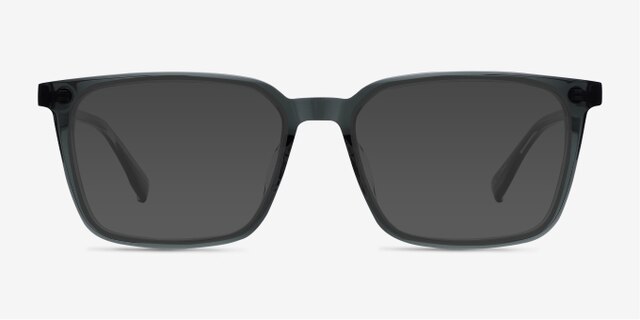 Basic Clear Gray   Black AcetateEyeglass Frames from EyeBuyDirect, with Tinted Lenses