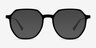 Tiki Black AcetateEyeglass Frames from EyeBuyDirect, with Tinted Lenses