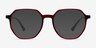 Tiki Brown   Pink AcetateEyeglass Frames from EyeBuyDirect, with Tinted Lenses