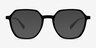 Oscar Black AcetateEyeglass Frames from EyeBuyDirect, with Tinted Lenses