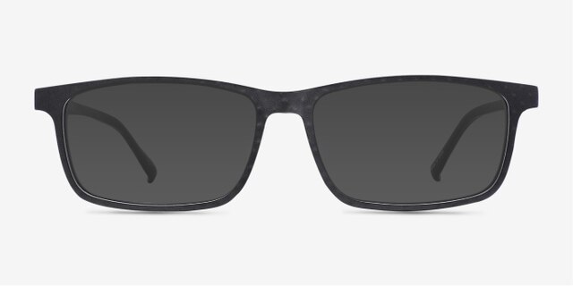 Jonas Matte Gray AcétateMontures de lunettes de vue d'EyeBuyDirect, Avec des Verres Teintés