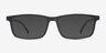 Jonas Matte Gray AcétateMontures de lunettes de vue d'EyeBuyDirect, Avec des Verres Teintés