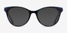 Cloris Blue Tortoise AcetateEyeglass Frames from EyeBuyDirect, with Tinted Lenses