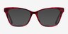 Jelly Red Tortoise AcetateEyeglass Frames from EyeBuyDirect, with Tinted Lenses