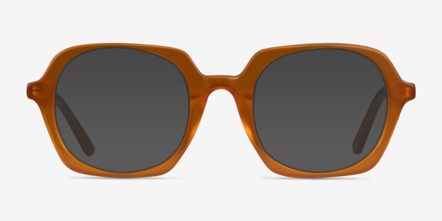 Faubourg Orange AcetateEyeglass Frames from EyeBuyDirect, with Tinted Lenses