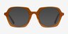 Faubourg Orange AcetateEyeglass Frames from EyeBuyDirect, with Tinted Lenses
