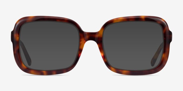 Provence Tortoise AcetateEyeglass Frames from EyeBuyDirect, with Tinted Lenses