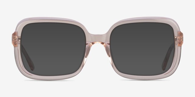 Provence Champagne AcetateEyeglass Frames from EyeBuyDirect, with Tinted Lenses