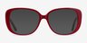 Mileva Burgundy Tortoise AcetateEyeglass Frames from EyeBuyDirect, with Tinted Lenses