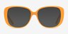 Mileva Orange AcetateEyeglass Frames from EyeBuyDirect, with Tinted Lenses