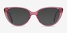Cali Clear Pink AcetateEyeglass Frames from EyeBuyDirect, with Tinted Lenses