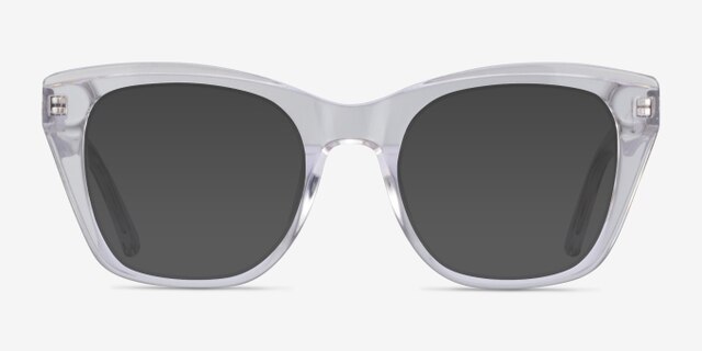 Cassie Clear AcetateEyeglass Frames from EyeBuyDirect, with Tinted Lenses