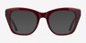 Cassie Burgundy AcetateEyeglass Frames from EyeBuyDirect, with Tinted Lenses