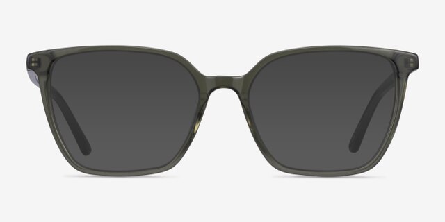 Nobel Clear Green AcetateEyeglass Frames from EyeBuyDirect, with Tinted Lenses
