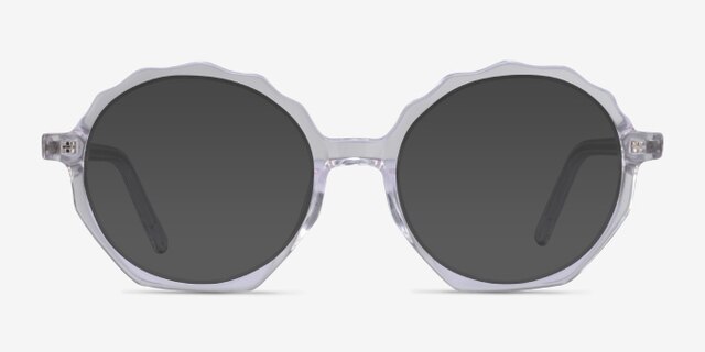 Anemone Clear AcetateEyeglass Frames from EyeBuyDirect, with Tinted Lenses