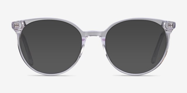 Janice Clear AcetateEyeglass Frames from EyeBuyDirect, with Tinted Lenses
