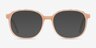 Maria Clear Nude AcetateEyeglass Frames from EyeBuyDirect, with Tinted Lenses