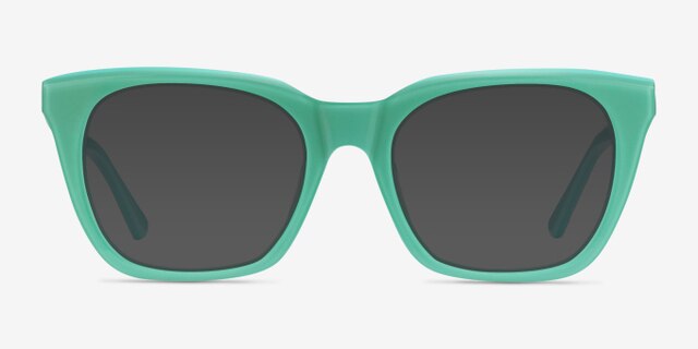 Lunar Vert AcétateMontures de lunettes de vue d'EyeBuyDirect, Avec des Verres Teintés