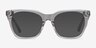 Lunar Clear Gray AcetateEyeglass Frames from EyeBuyDirect, with Tinted Lenses