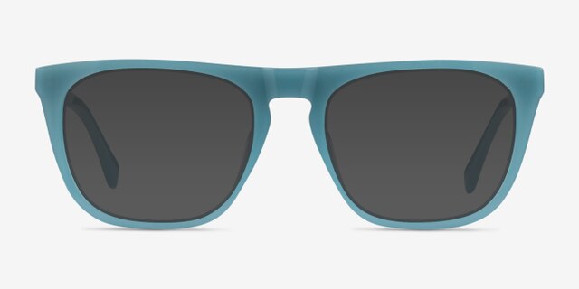 Zephyr Bleu AcétateMontures de lunettes de vue d'EyeBuyDirect, Avec des Verres Teintés