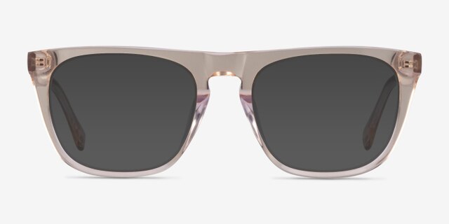 Zephyr Clear Brown AcetateEyeglass Frames from EyeBuyDirect, with Tinted Lenses