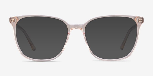 Outside Brown AcetateEyeglass Frames from EyeBuyDirect, with Tinted Lenses