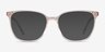 Outside Brown AcetateEyeglass Frames from EyeBuyDirect, with Tinted Lenses