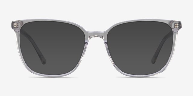 Outside Gray AcetateEyeglass Frames from EyeBuyDirect, with Tinted Lenses