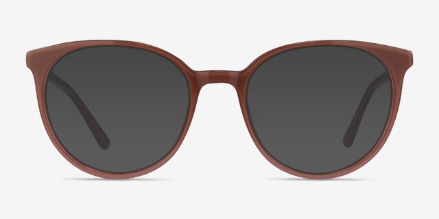 Apogee Brown AcetateEyeglass Frames from EyeBuyDirect, with Tinted Lenses